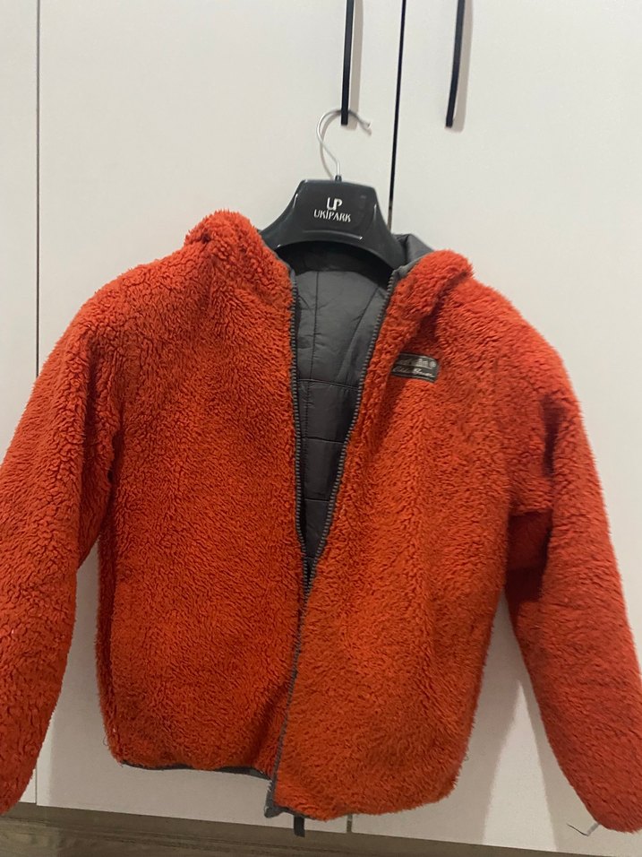 Çift taraflı giyilebilir kız-erkek çocuk mont - Görsel 5