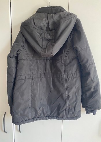 Siyah Düğmeli kız çocuk mont - Görsel 4