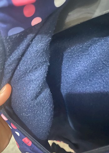 Kız Çocuk Lacivert Çok Renkli Desenli Mont - Görsel 4