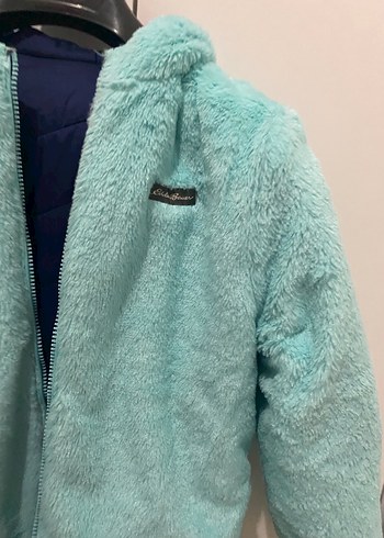 Mavi Kadın Kışlık Fermuarlı Ceket çift taraflı giyilebilir - Görsel 7