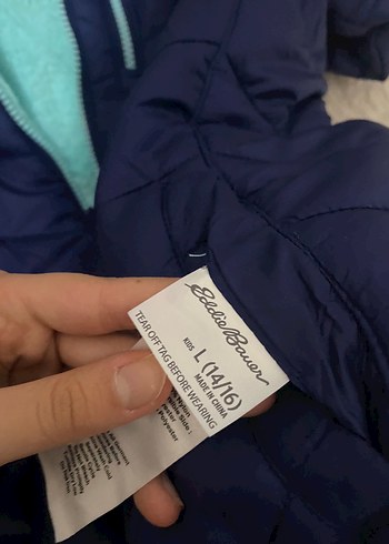 Mavi Kadın Kışlık Fermuarlı Ceket çift taraflı giyilebilir - Görsel 5