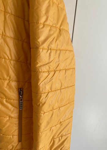 Sarı Fermuarlı Kadın mont - Görsel 2