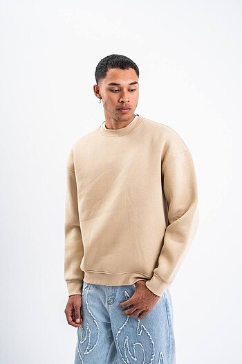 Diğer Siyah Basic Sweatshirt