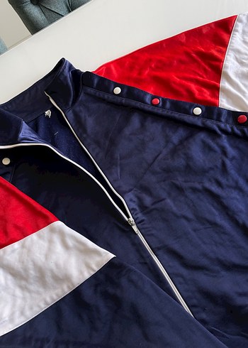 Vintage 90s Retro Unisex Lacivert Ceket/Yağmurluk - Görsel 2