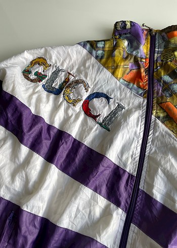 Gucci Vintage Retro 90s Retro Desenli Ceket/Yağmurluk - Görsel 2