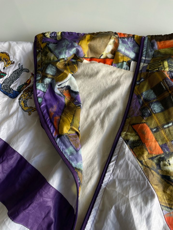 Gucci Vintage Retro 90s Retro Desenli Ceket/Yağmurluk - Görsel 3