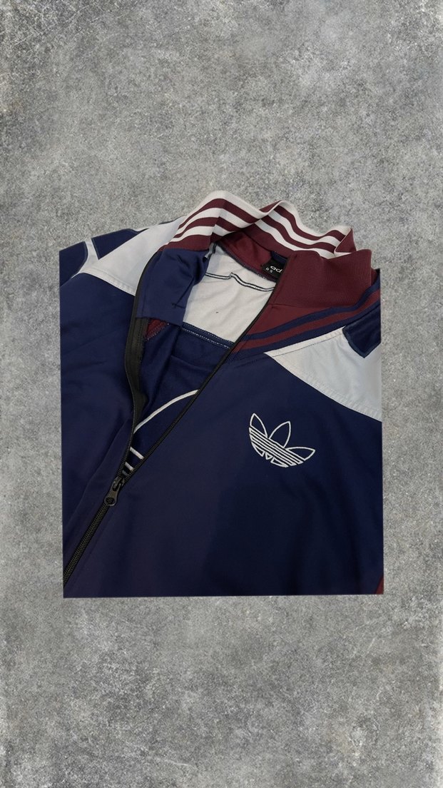 Adidas Vintage 90s Retro Lacivert Ceket/Yağmurluk - Görsel 3