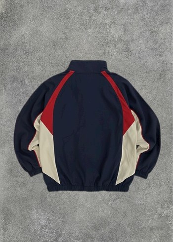 Vintage 90s Retro Lacivert Unisex Ceket/Yağmurluk - Görsel 2