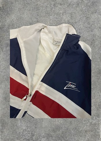 Vintage 90s Retro Beyaz Ceket/Yağmurluk - Görsel 2