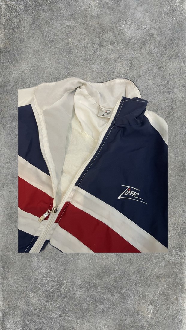 Vintage 90s Retro Beyaz Ceket/Yağmurluk - Görsel 2