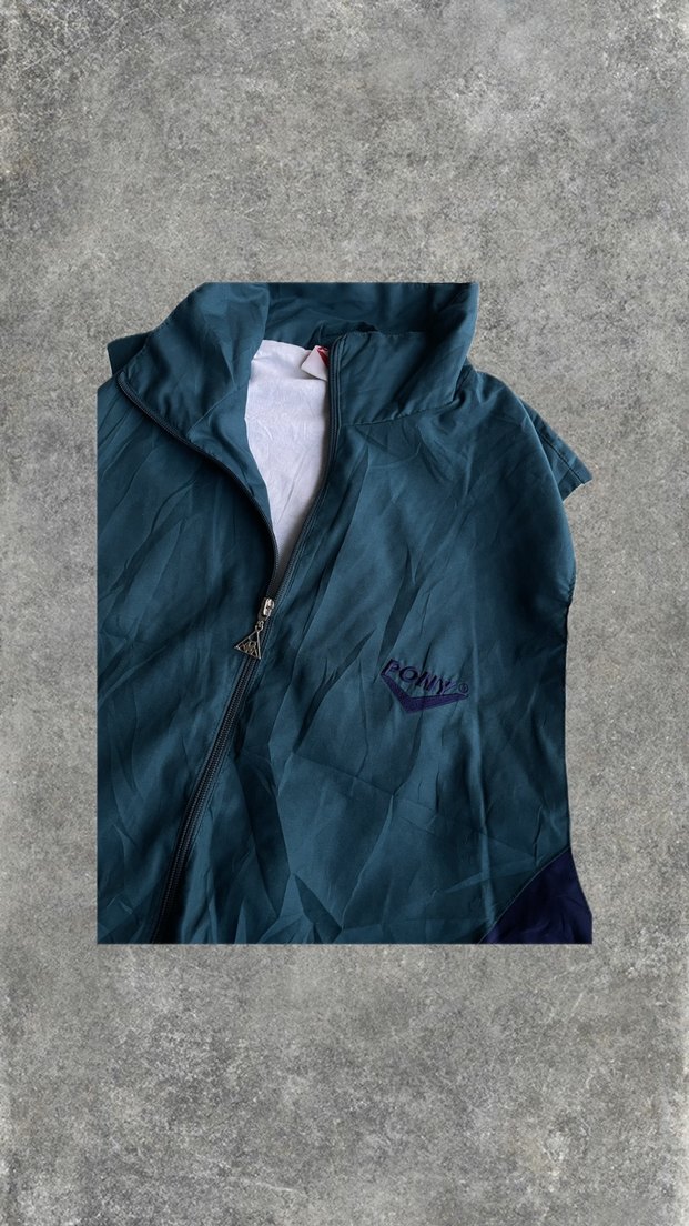 Vintage 90s Retro Haki Rengi Oversize Unisex Ceket/Yağmurluk - Görsel 2