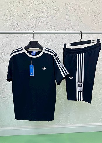 Adidas Lacivert Tshirt Sort İkili Takim