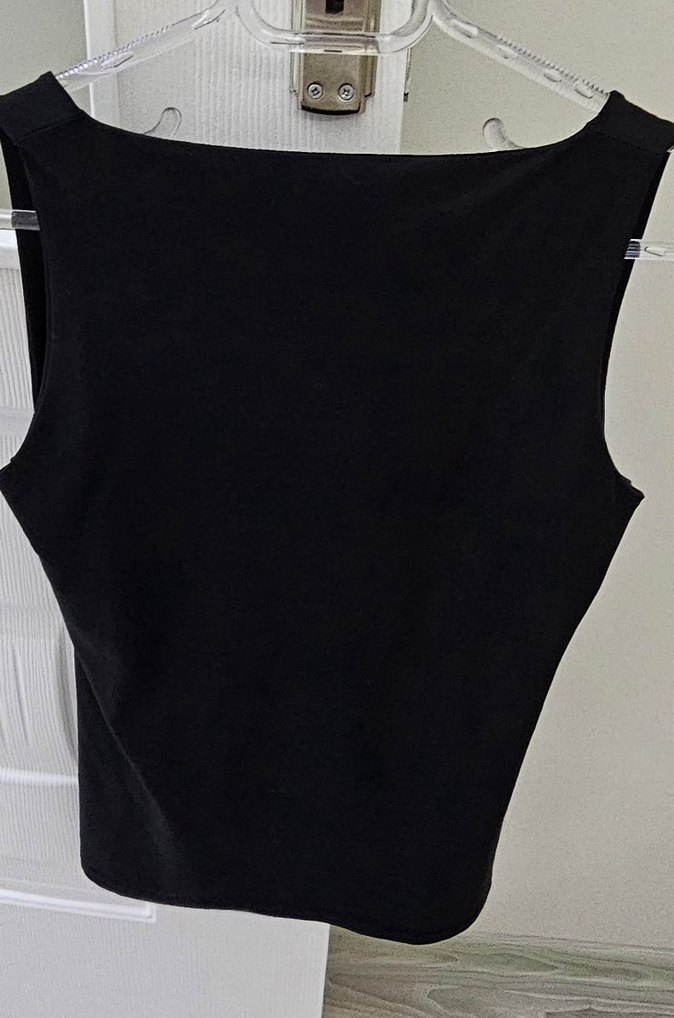 Dilvin siyah basic  bluz - Görsel 2