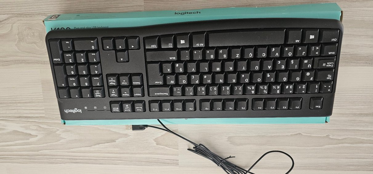 Logitech K120 Kablolu Siyah Klavye - Görsel 2