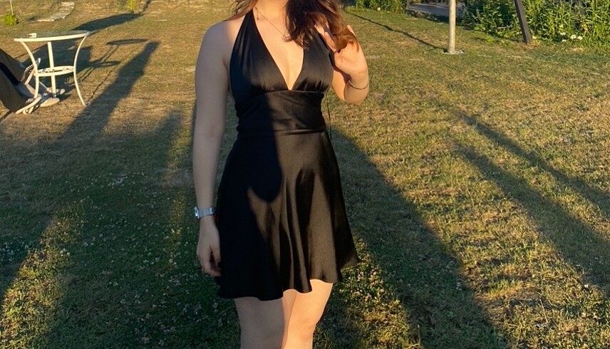 Zara Zara saten elbise