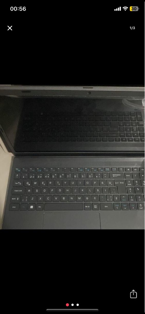 Siyah Renkli Laptop Bilgisayar - Görsel 3