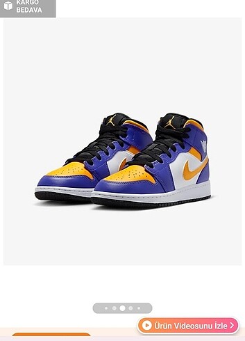 Nike air jordan 1 mid lakers