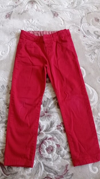 LC Waikiki kırmızı keten pantolon 