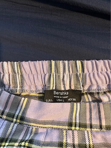 l Beden mor Renk Bershka Sort Etek