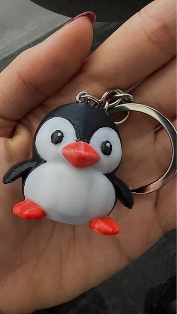 Penguen anahtarlık