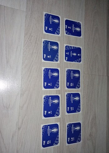 Euro 2024 Topps Orijinal Sticker Kartları - Görsel 2