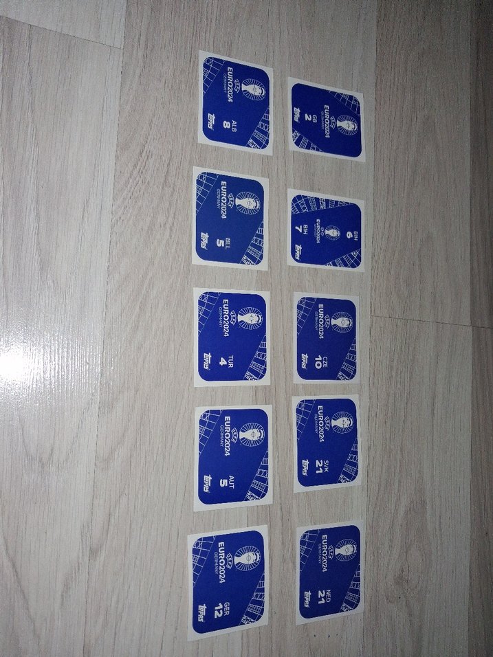 Euro 2024 Topps Orijinal Sticker Kartları - Görsel 2