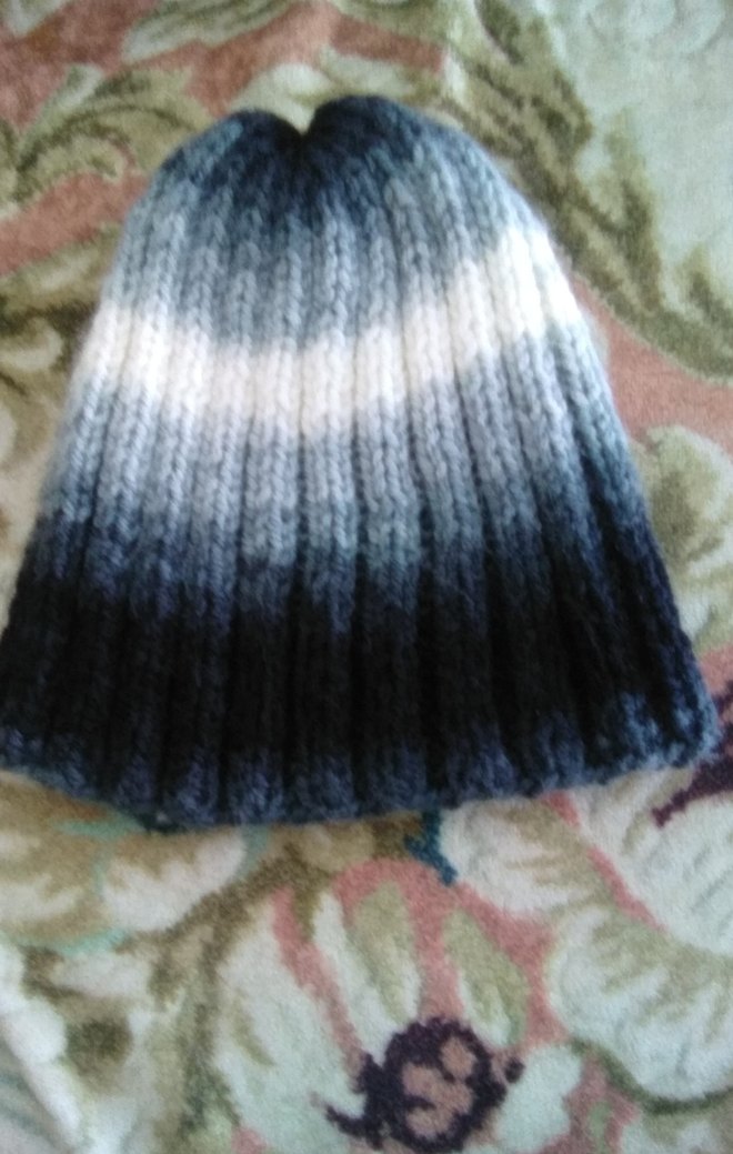 Gri Batik Desenli Kadın Bere - Görsel 2