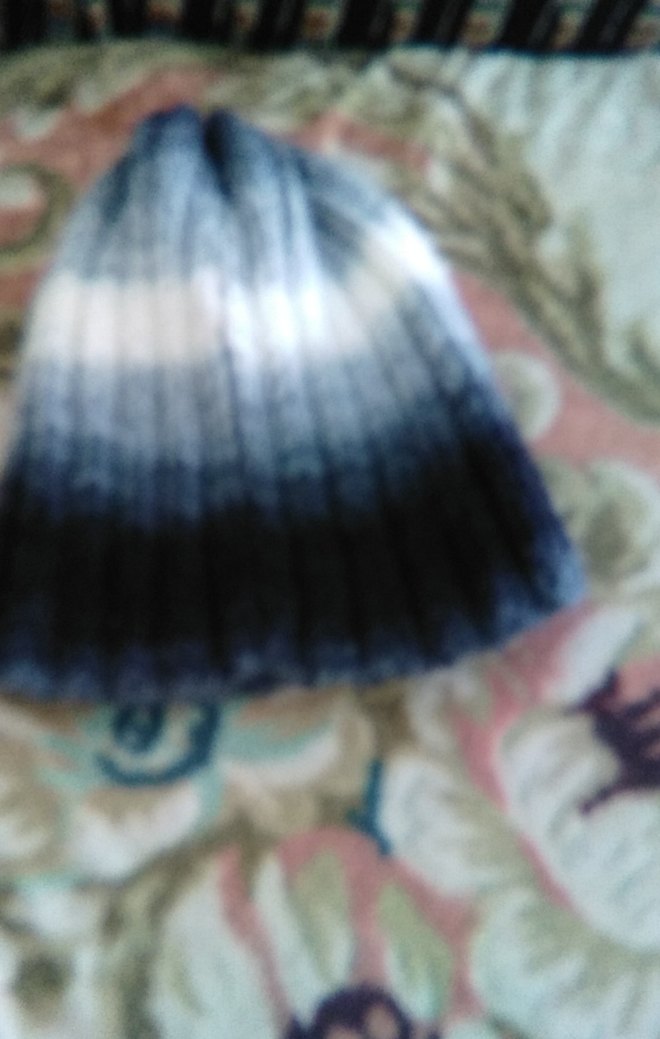 Gri Batik Desenli Kadın Bere - Görsel 4