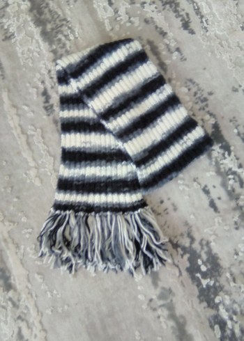 Diger Bohem Gri Batik Desenli Uzun Şal - Görsel 7