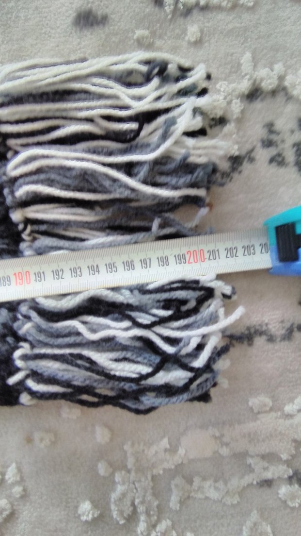 Diger Bohem Gri Batik Desenli Uzun Şal - Görsel 3