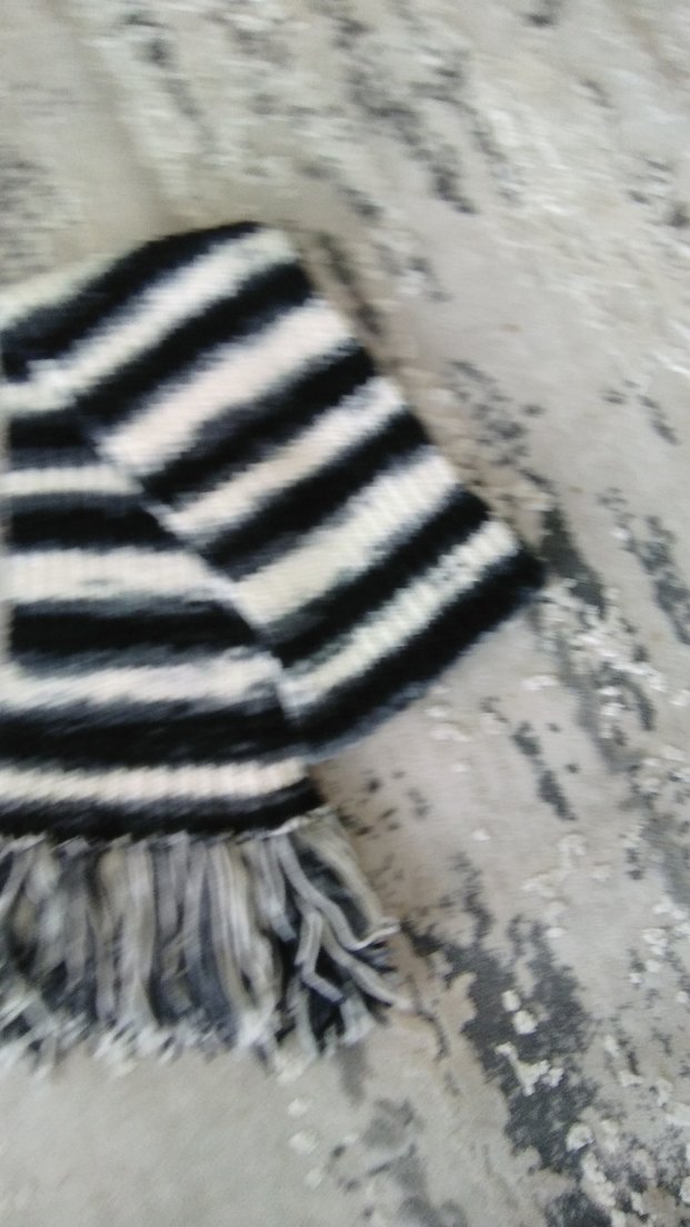 Diger Bohem Gri Batik Desenli Uzun Şal - Görsel 5