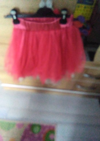 Pembe Kız Çocuk Fiyonklu Etek - Görsel 3