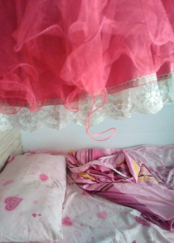 Pembe Kız Çocuk Fiyonklu Etek - Görsel 4