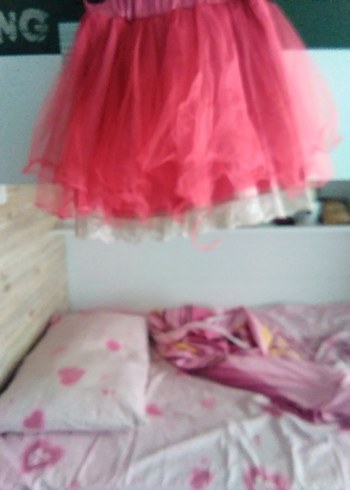 Pembe Kız Çocuk Fiyonklu Etek - Görsel 5