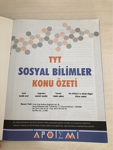  Apotemi tyt sosyal
