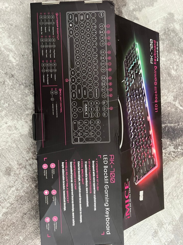 iMICE RGB Işıklı Mekanik Gaming Klavye - Görsel 3