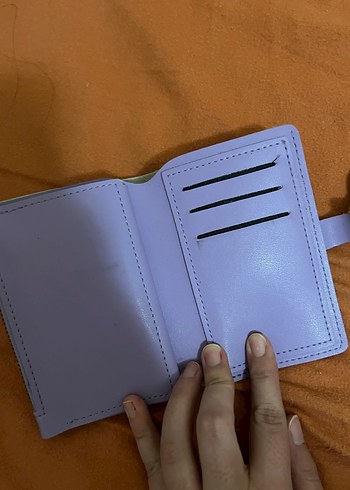 Mavi Deri Tokalı Kadın Cüzdanı - Görsel 3