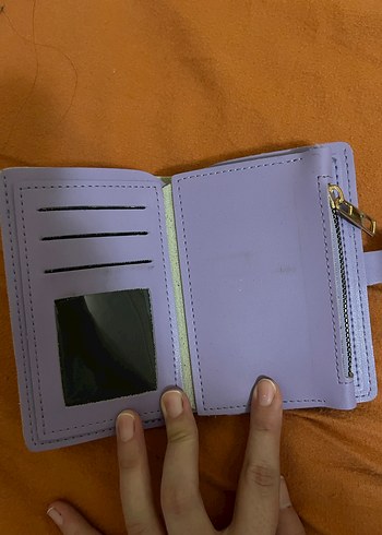 Mavi Deri Tokalı Kadın Cüzdanı - Görsel 2