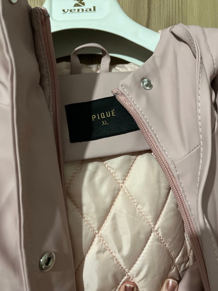 Düğmeli Midi Kadın Ceket Bej - Görsel 2