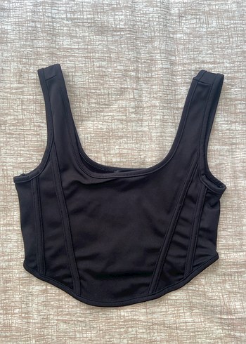 Siyah Spor Midi Büstiyer