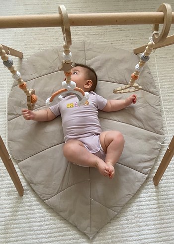 Ahşap bebek egzersiz aleti aktivite oyun alanı
