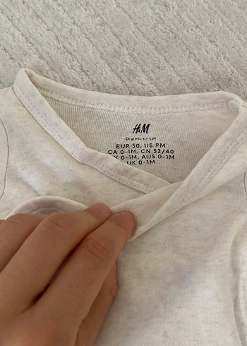 H&M Bebek Erkek Keten Gri Uzun Kollu Takım