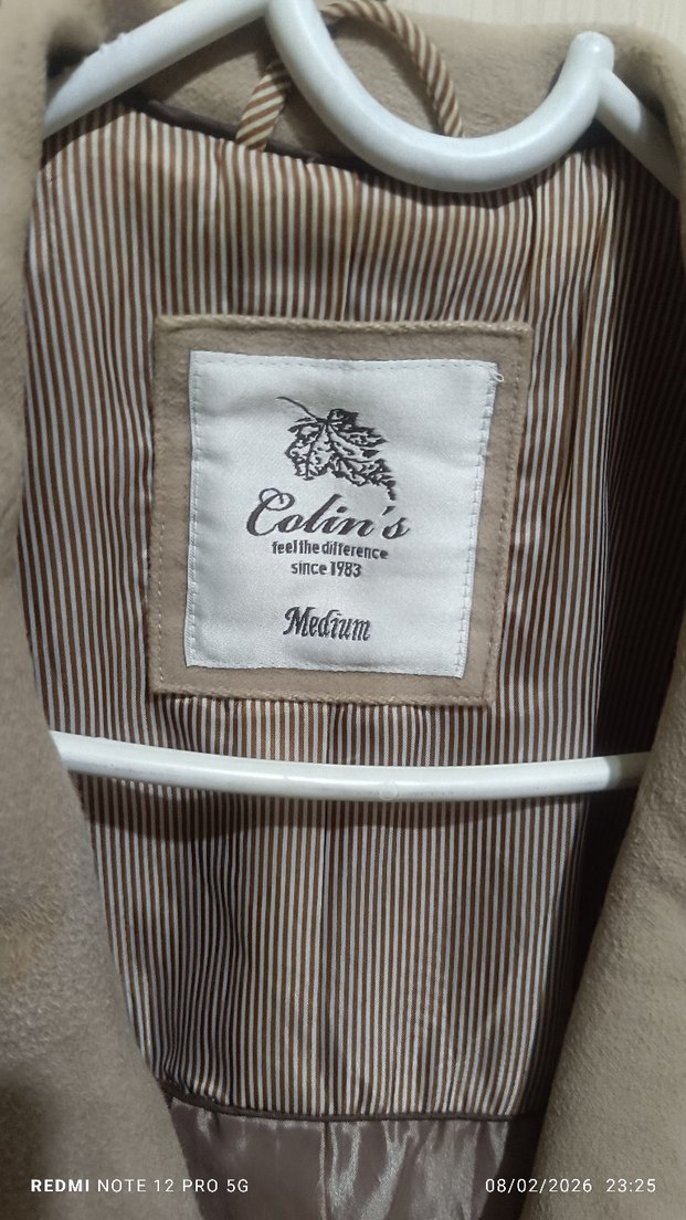 Bej Kadın Keten Blazer Ceket - Görsel 3