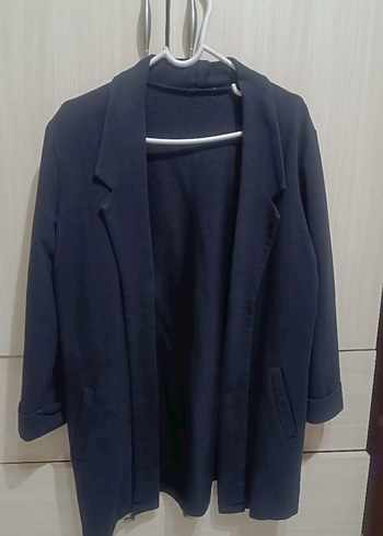 siyah Kadın Midi Blazer Ceket - Görsel 2