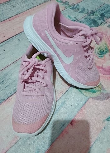 Nike Pembe Spor Ayakkabı - Görsel 2