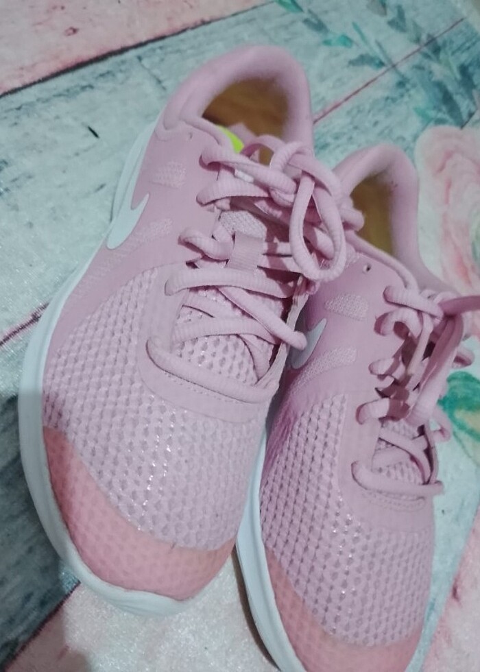 Nike Pembe Spor Ayakkabı - Görsel 4