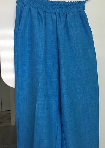 Mavi Keten Kadın Blazer Ceket - Görsel 5