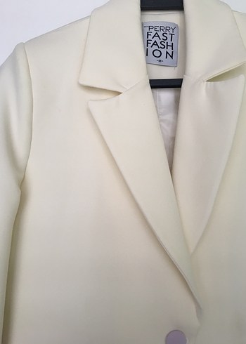 Pastel Renkli Düğmeli Midi Blazer - Görsel 2