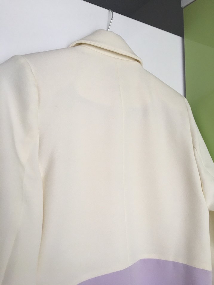 Pastel Renkli Düğmeli Midi Blazer - Görsel 5