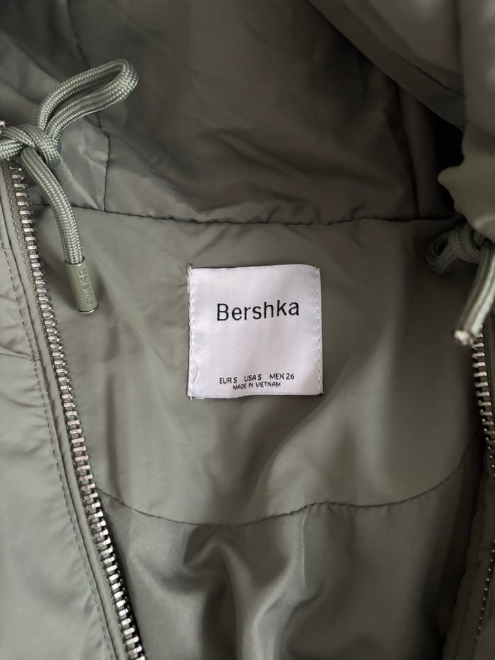 Yeşil Fermuarlı Kadın Kışlık Mont - Görsel 3